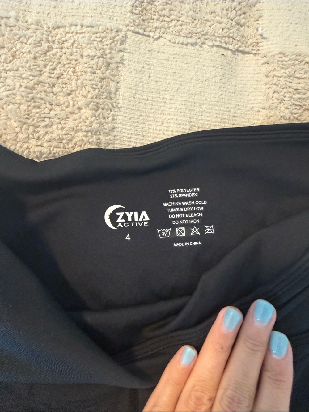 ZYIA Black Leggings with Pockets